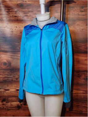 Women's Columbia Blue Omni-Heat Hooded Jacket M